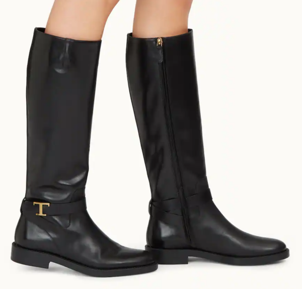 Giày Tod's Woman Black Timeless Boots in Leather XXW60C0DF10GOCB999 - Ảnh 2