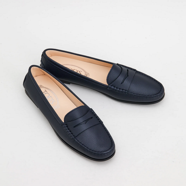 Giày Tod's Moccasin Woman City Cushion Tod's Blue Leather XXW74B000105J1U824 - Ảnh 3