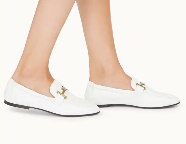 Giày Tod's Woman White Loafers in Leather XXW79A0DE70MIDB001 - Ảnh 3