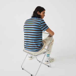 Ao Lacoste Ultra-lightweight Striped Knit Polo Shirt YH0031-00