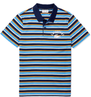 Ao Lacoste Ultra-lightweight Striped Knit Polo Shirt YH0031-00