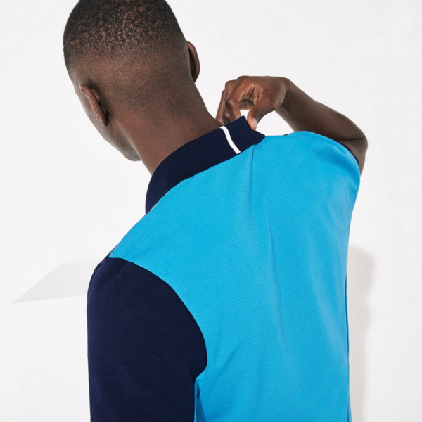 Áo Lacoste Men's SPORT Colourblock Ultra-Light Cotton Tennis Polo Shirt YH4770-RWP - Ảnh 2