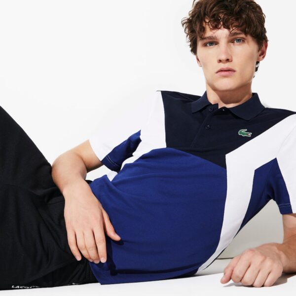 Áo Lacoste Polo Tennis Ultra-Lightweight Cotton Navy Blue YH8479-51-F3X - Ảnh 3