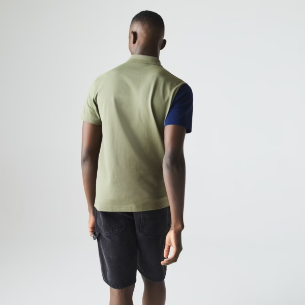 Áo Lacoste Men's Ultra-Light Color Matching Knitted Polo YH9852-51G-XHR - Ảnh 5