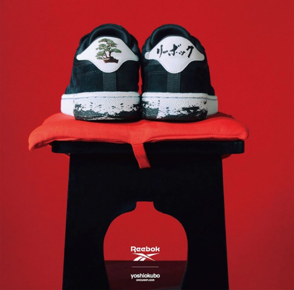 Giày Reebok Yoshio Kubo x Club C 85 'Black' FY3038 - Ảnh 3