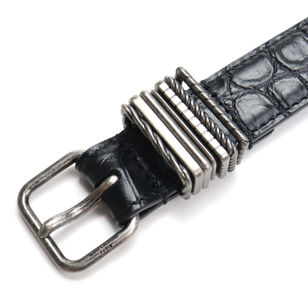 Thắt lưng Saint Laurent Schmaler Guertel Mit Me 649240-DZE0D-1000 - Ảnh 4