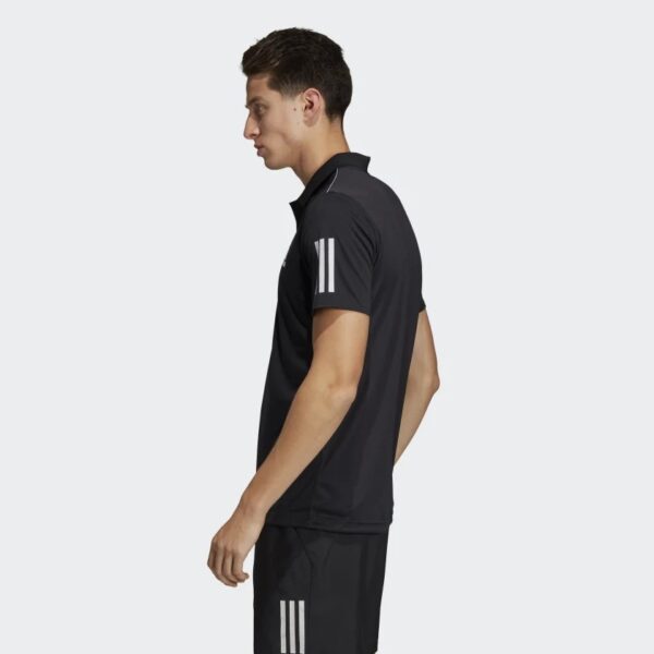 Áo Adidas 3 Stripes Club Polo Shirt Black DU0848 - Ảnh 3