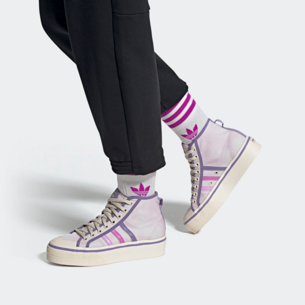 Giày Adidas Nizza Platform Mid 'Purple' GX4608 - Ảnh 6