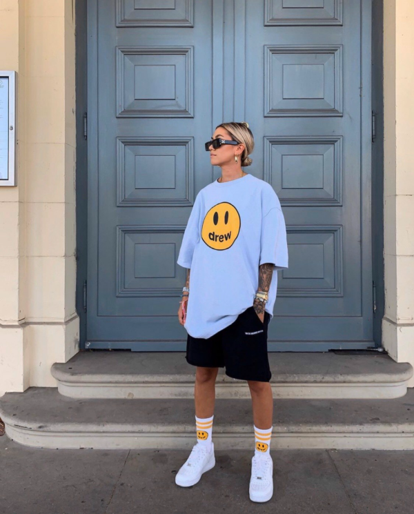 Áo Drew House Mascot Tee Slate Blue - Ảnh 4