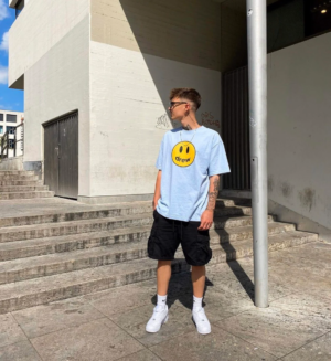 Alternative view of Áo Drew House Mascot Tee Slate Blue