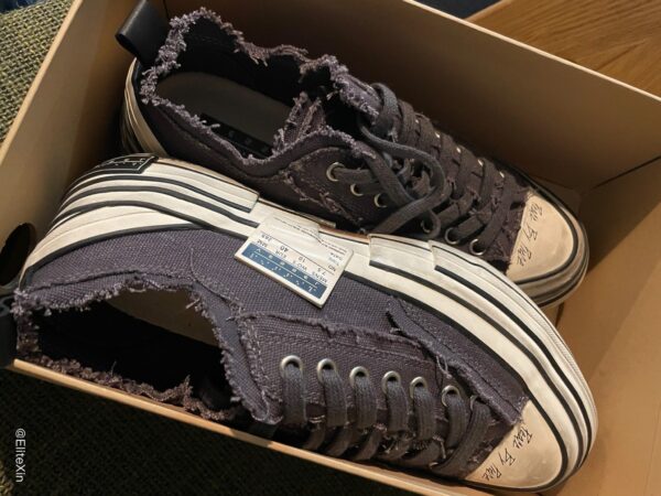 Giày xVESSEL GOP Lows Iron Grey Deconstructed Canvas F21X012G - Ảnh 4