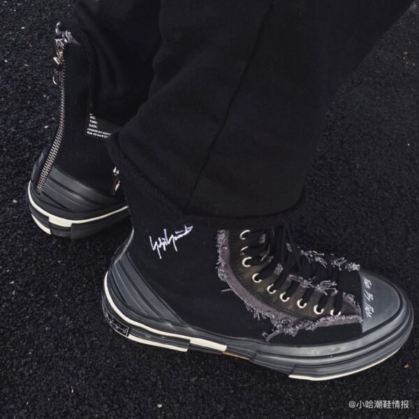 Giày xVESSEL G.O.P. Highs for Yohji Yamamoto Black FN-E03-062-1 - Ảnh 12