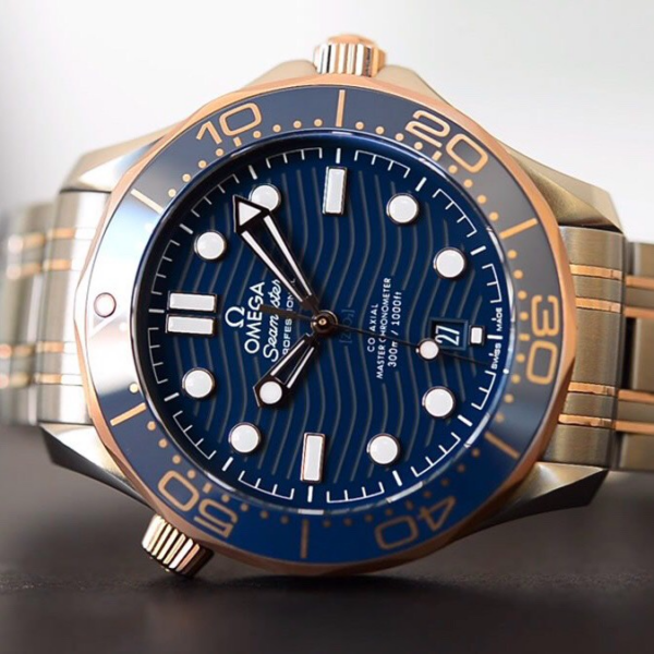 Đồng Hồ Omega Diver 300M Automatic 'Blue' 210-20-42-20-03-002 - Ảnh 3