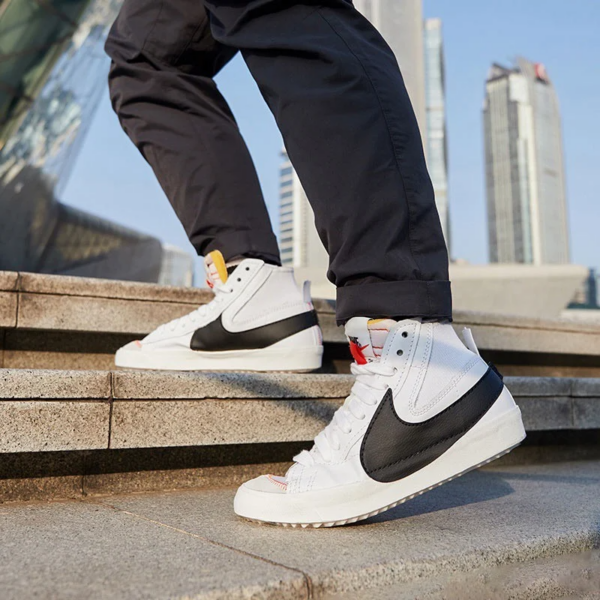 Giày Nike Blazer Mid '77 Vintage 'White Black' BQ6806-100 - Ảnh 6