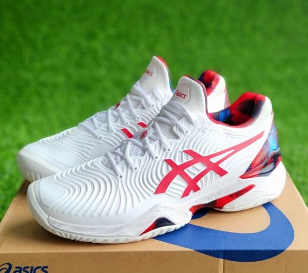 Giày Asics Court FF Novak LE 'White Classic Red' 1041A202-110 - Ảnh 4
