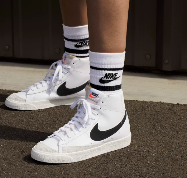 Giày Nike Blazer Mid '77 Vintage 'White Black' BQ6806-100 - Ảnh 7