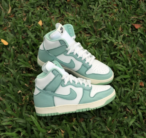 Giay Nike Dunk High 1985 'Enamel Green Denim' DV1143-300