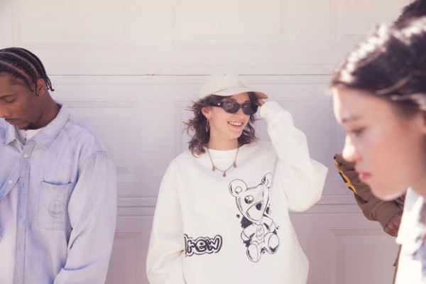 Áo Drew House Theordore Sketch Crewneck Off White - Ảnh 3