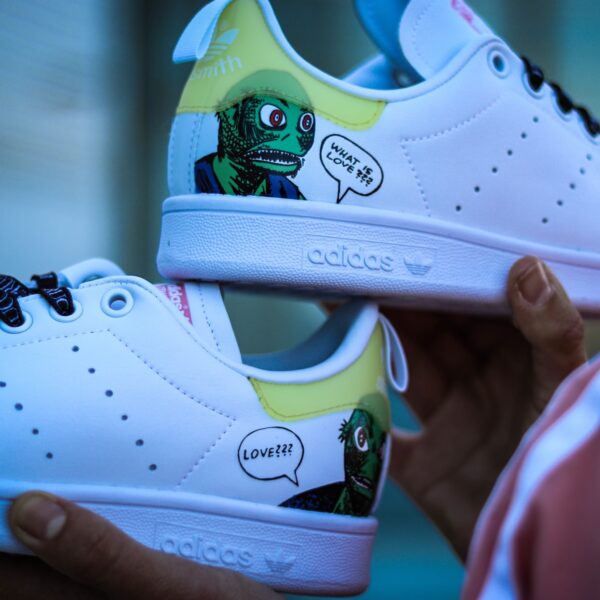 Giày Adidas Stan Smith Cloud White Core Black (W) EG5152 - Ảnh 3