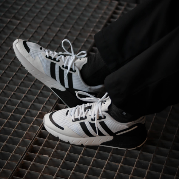 Giày Adidas ZX 1K Boost 'White Black' FX6510 - Ảnh 5