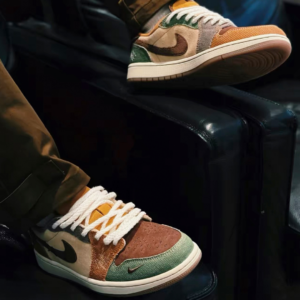 Giay Nike Zion Williamson x Air Jordan 1 Retro Low OG 'Voodoo' DZ7292-200