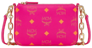 Túi MCM Zip Pouch in Color Splash Logo 'Purple' MYZCSSX01QR001