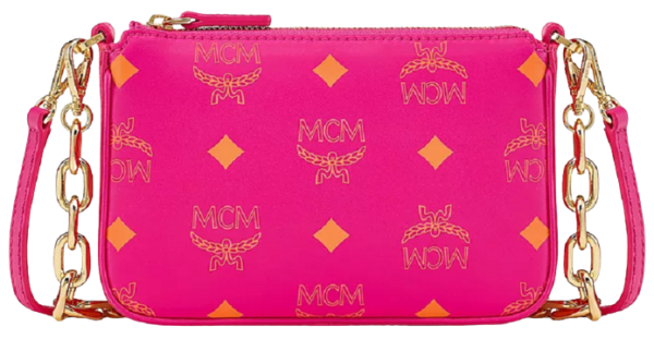 Túi MCM Zip Pouch in Color Splash Logo 'Purple' MYZCSSX01QR001