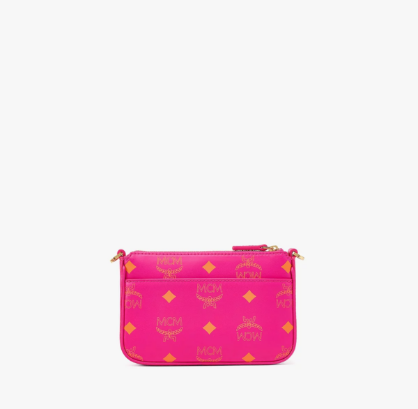 Túi MCM Zip Pouch in Color Splash Logo 'Purple' MYZCSSX01QR001 - Ảnh 2