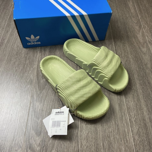 Dép Adidas Adilette 22 Slides 'Magic Lime' GX6946 - Ảnh 7