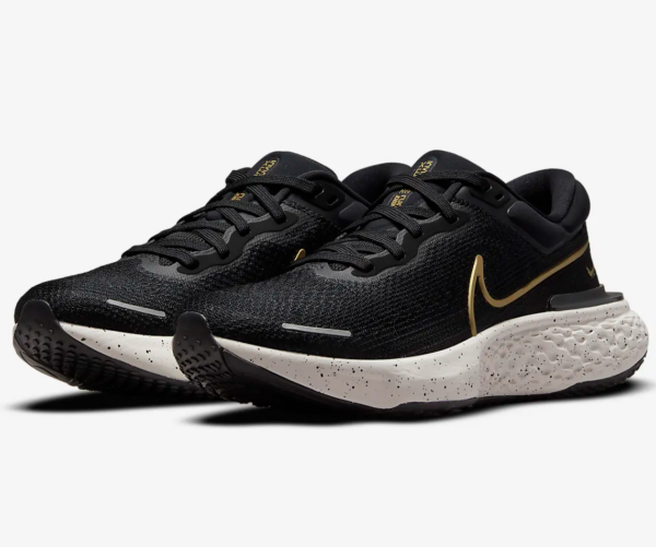 Giày Nike ZoomX Invincible Run Flyknit Black Metallic Gold CT2228-004 - Ảnh 2