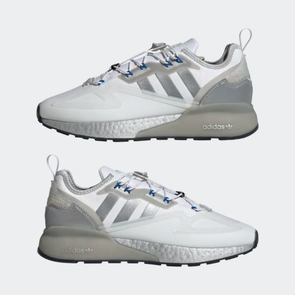 Giày Adidas ZX 2K Boost 'Silver White' GY1208 - Ảnh 4