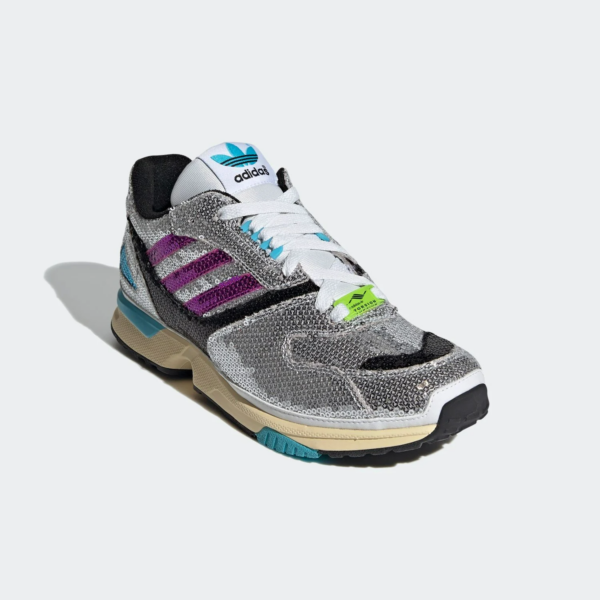 Giày Adidas W ZX 4000 Silver Blue Purple FY4826 - Ảnh 4