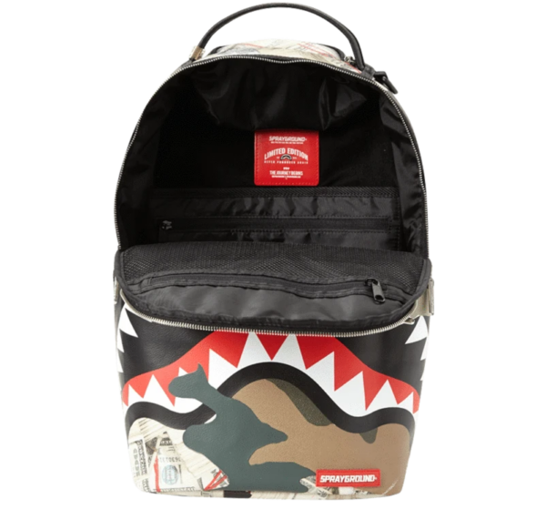 Balo Sprayground Camo Money Shark - Ảnh 5