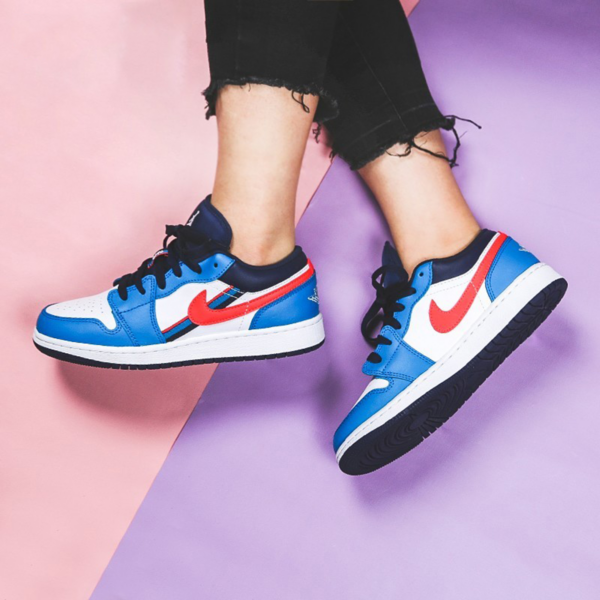 Giày Nike Air Jordan 1 Low GS 'Game Time' CV4892-100 - Ảnh 2