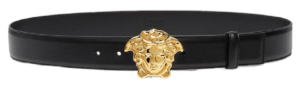 Thắt Lưng Versace La Medusa Leather Belt Flat 'Black' 1001340-DVTP1-KVO41