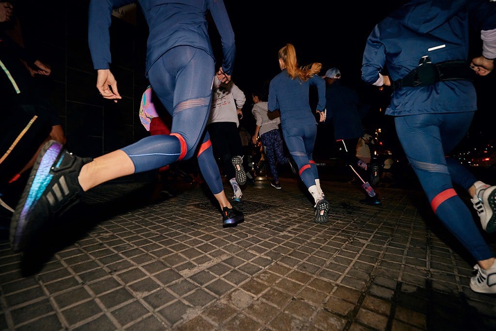 running in ultraboost with adidas