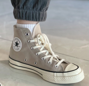 Alternative view of Giày Converse Chuck 70 High Recycled Canvas Papyrus 172677C