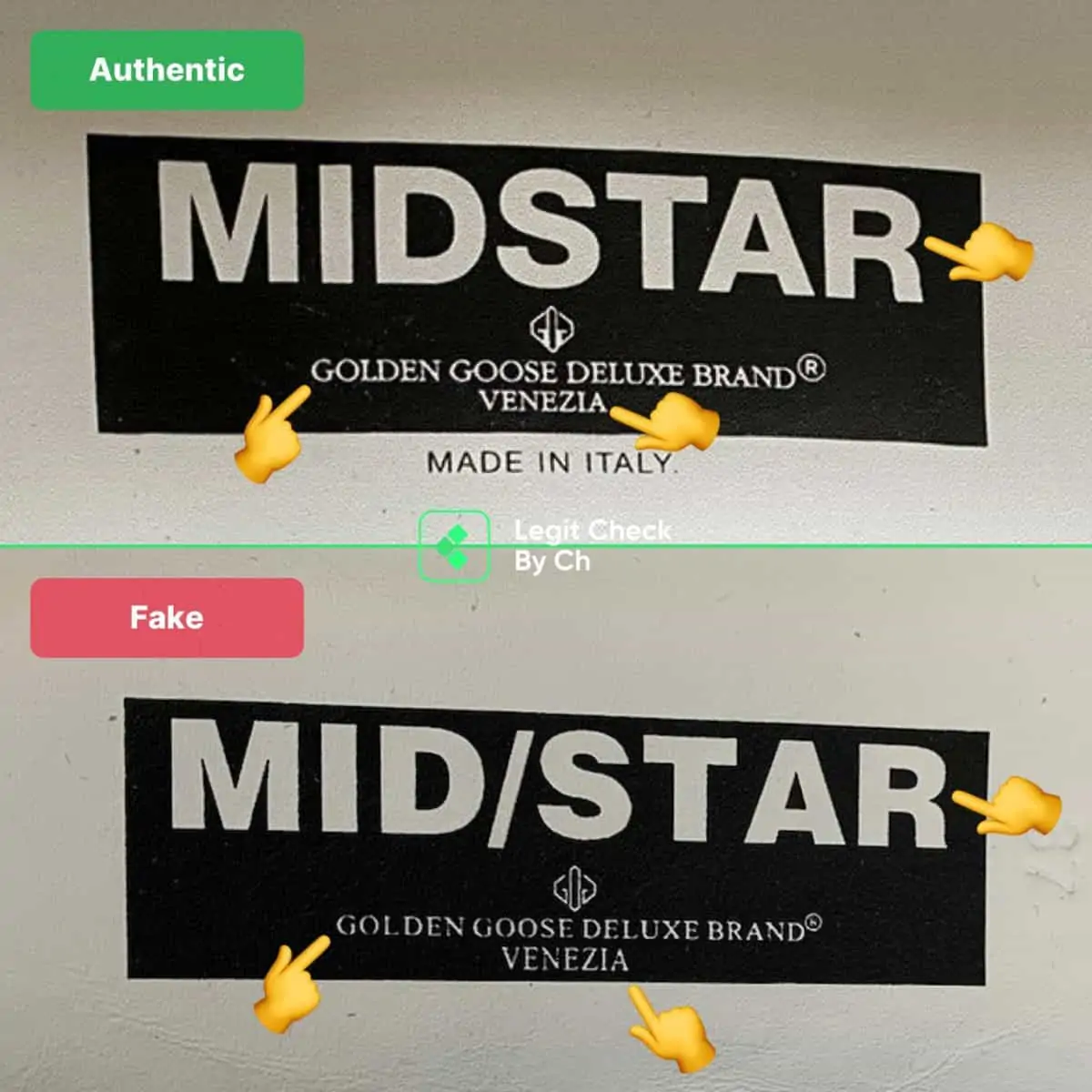 Cách phân biệt những đôi Golden Goose Mid Star là real hay fake Hinh anh 2: Cach phan biet nhung doi Golden Goose Mid Star la real hay fake