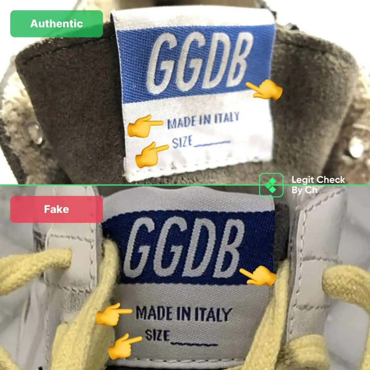 Cách phân biệt những đôi Golden Goose Mid Star là real hay fake Hinh anh 3: Cach phan biet nhung doi Golden Goose Mid Star la real hay fake