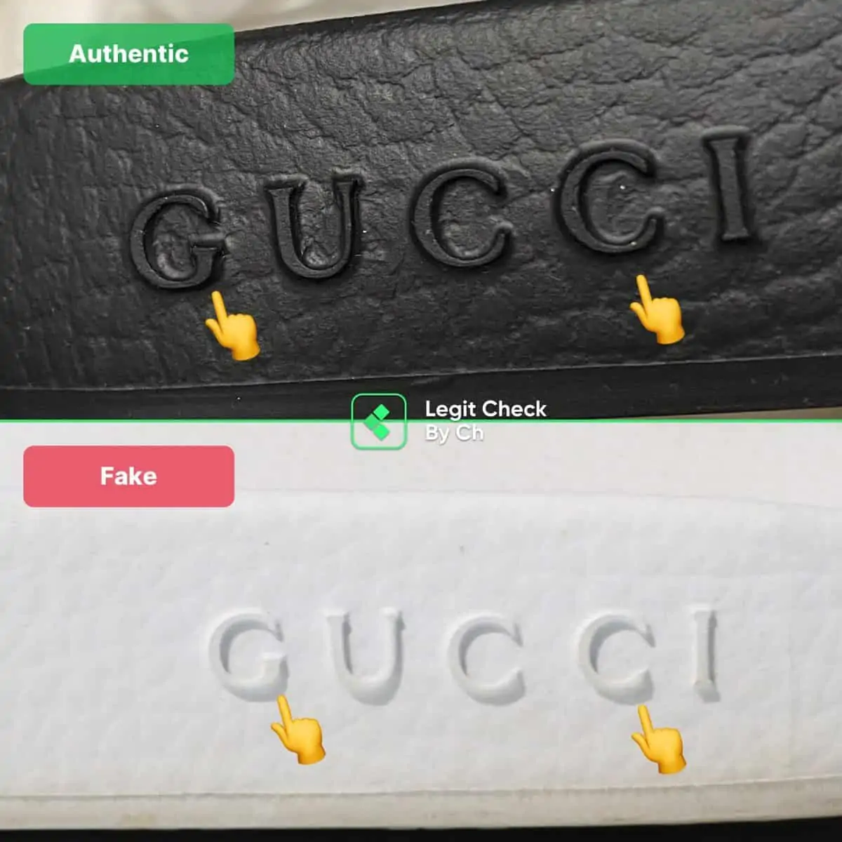 Cách phân biệt những đôi Gucci Slide là real hay fake Hinh anh 3: Cach phan biet nhung doi Gucci Slide la real hay fake