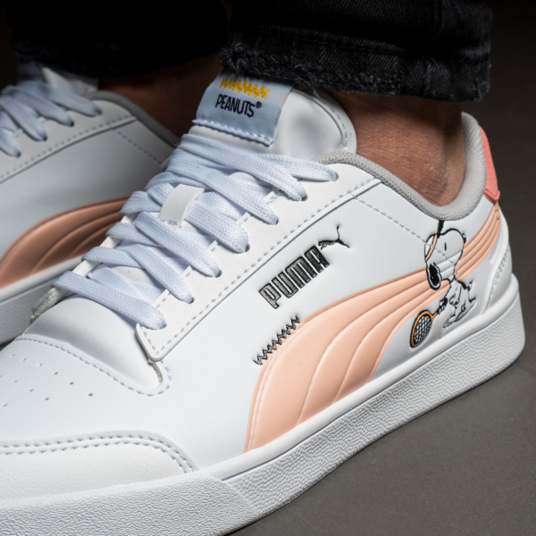 Giày Puma Peanuts x Shuffle Big Kid 'Woodstock White Apricot' 375739-02 - Ảnh 6