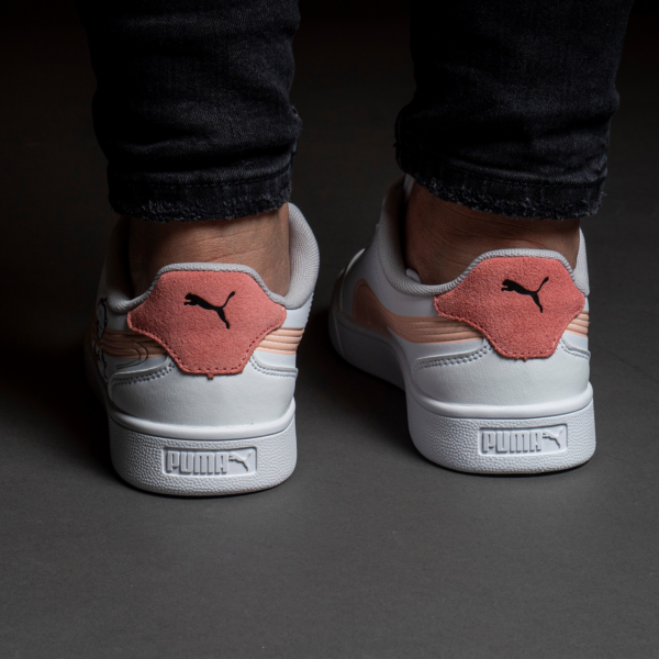 Giày Puma Peanuts x Shuffle Big Kid 'Woodstock White Apricot' 375739-02 - Ảnh 7