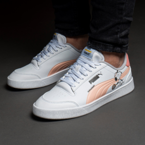 Alternative view of Giày Puma Peanuts x Shuffle Big Kid 'Woodstock White Apricot' 375739-02