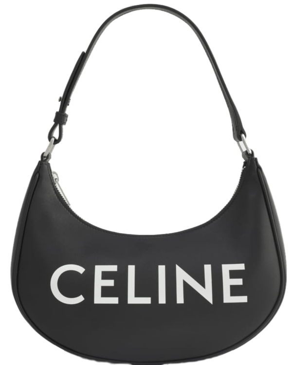 Túi Celine Ava Bag In Smooth Calfskin With Celine Print Black 193953DEE-38SI