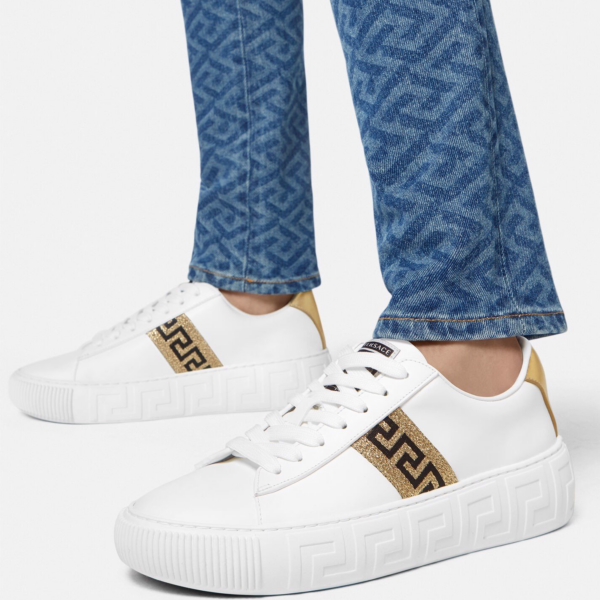 Giày Versace Greca Trainers 1004184-1A01759-2W110 - Ảnh 2