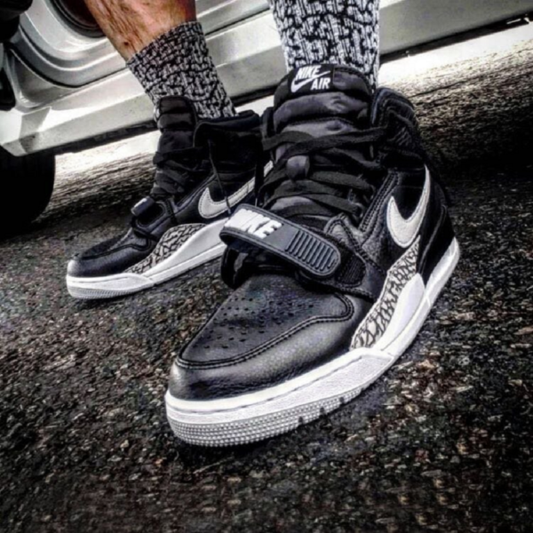 Giày Nike Jordan Legacy 312 'Black Cement' AV3922-001 - Ảnh 5