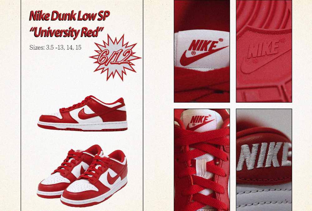 Nike dunk st jonh đỏ