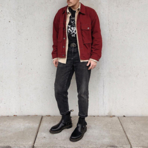 Alternative view of Giày Dr. Martens  Wincox Smooth Leather Buckle Boots Black 23866001