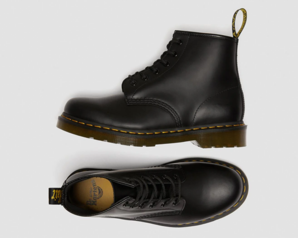 Giày Dr. Martens 101 Black Smooth Leather Lace Up Boots 26230001 - Ảnh 7