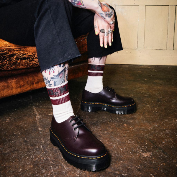 Giay Dr.Martens 1460 Pascal Leather Platform Boots 'Black' 26925001
